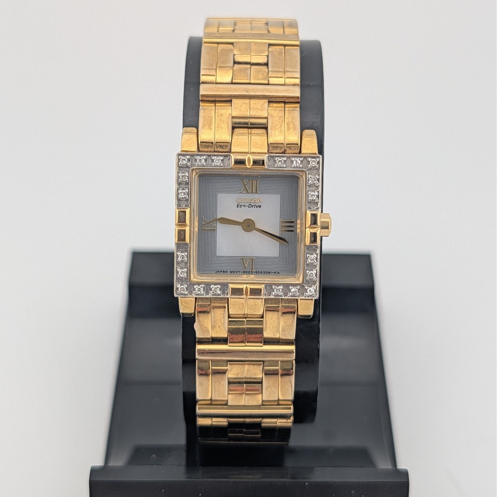 Citizen Eco-Drive B023-S025401 Crystal Bezel MOP Dial Watch New Capacitor